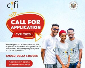 CYFI - Carrington Youth Fellowship Initiative (CYFI) 2023/2024 Application is Open!